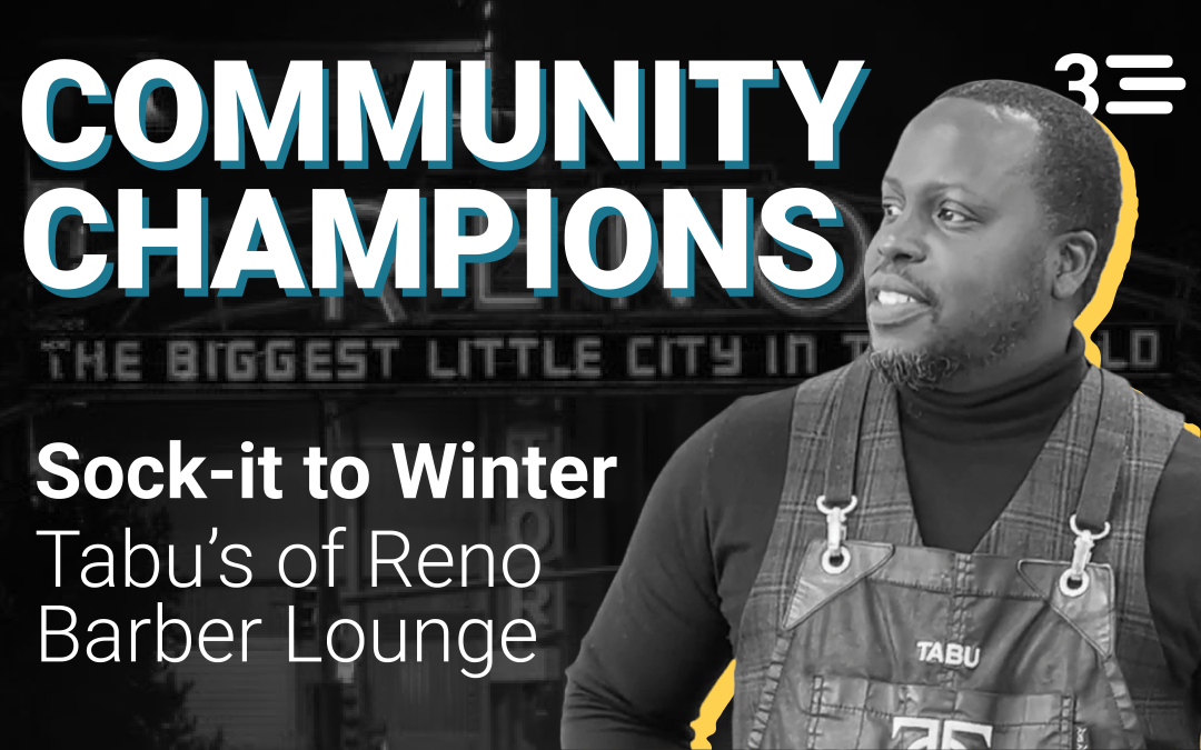 Community Champions: Sock-It to Winter Sock Drive Tabu's of Reno Barber Lounge